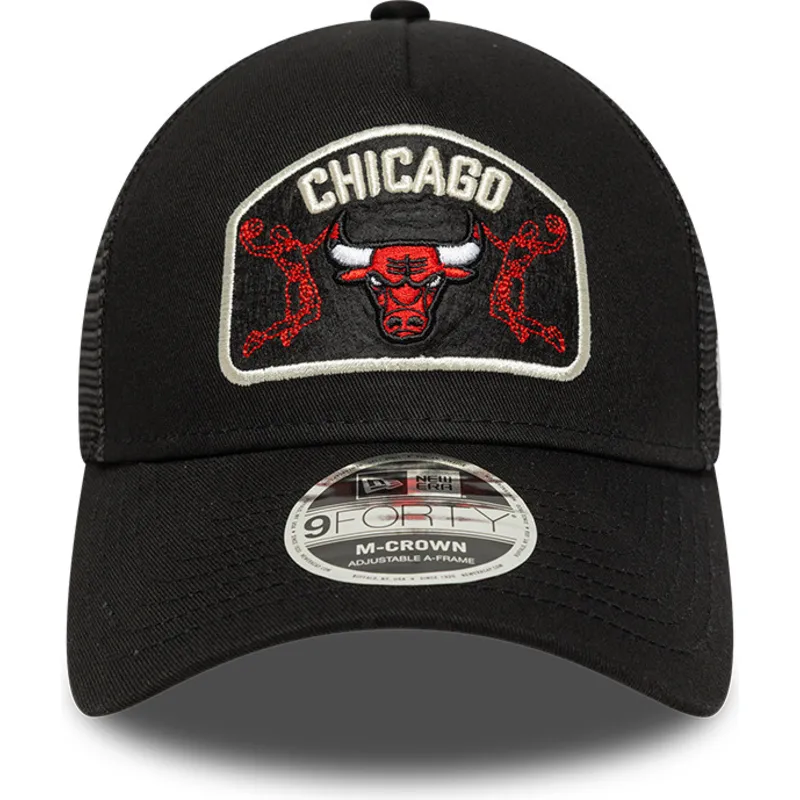 svart-trucker-keps-9forty-m-crown-a-frame-fran-chicago-bulls-nba-av-new-era