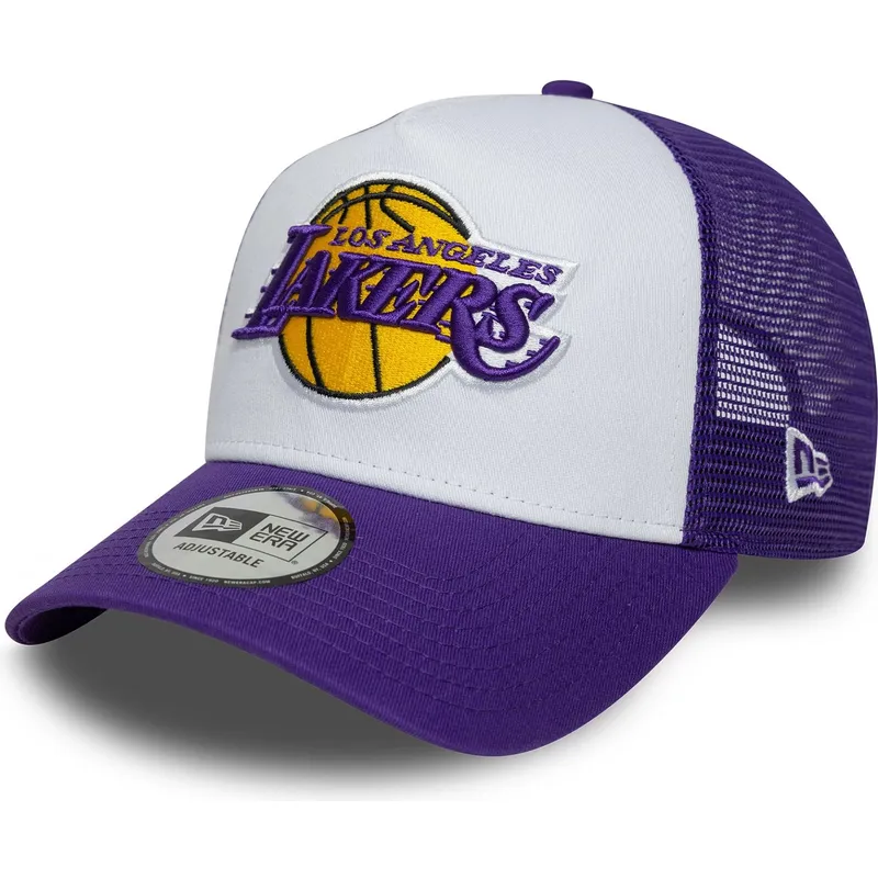 cepice-zaoblena-fialova-snapback-a-frame-side-patch-los-angeles-lakers-nba-new-era