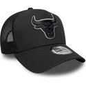 cepice-zaoblena-cerna-snapback-a-frame-outline-chicago-bulls-nba-new-era