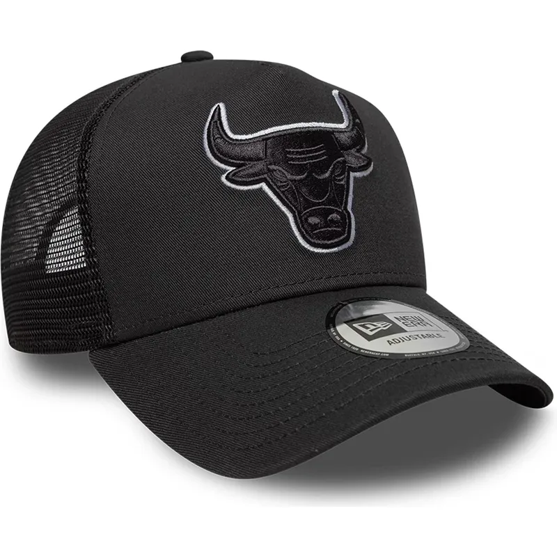 cepice-zaoblena-cerna-snapback-a-frame-outline-chicago-bulls-nba-new-era