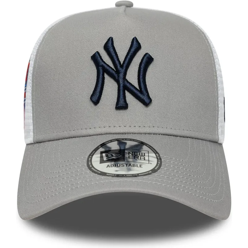 new-era-a-frame-side-patch-new-york-yankees-mlb-grey-trucker-hat
