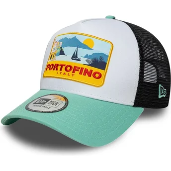 Čepice zaoblená vícebarevná snapback A Frame Location Patch Portofino New Era