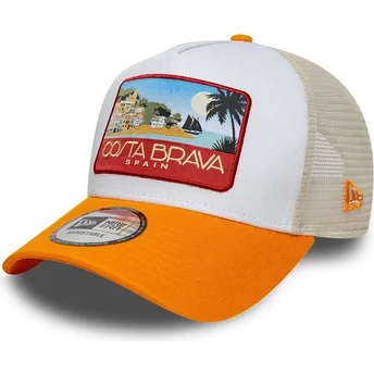 Čepice zaoblená vícebarevná snapback A Frame Location Patch Costa Brava New Era