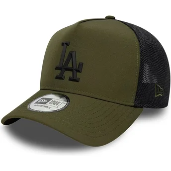 Cap zaoblená green snapback negro A Frame Sport Los Angeles Dodgers MLB New Era