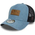 cepice-zaoblena-modra-snapback-a-frame-denim-leather-patch-new-era