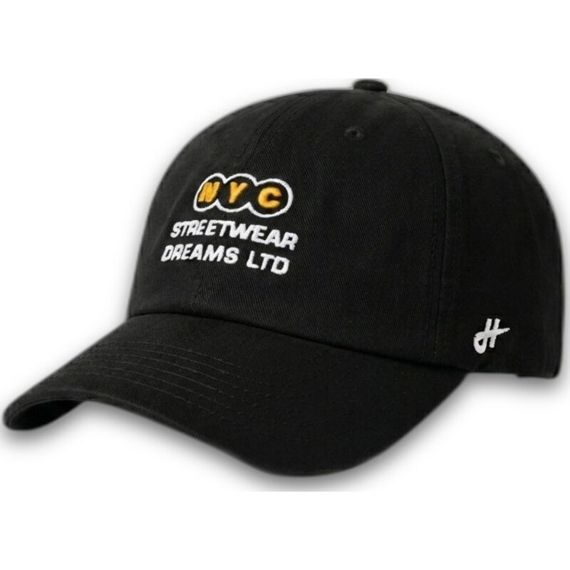 svart-bojd-justerbar-keps-ny-dreams-just-kids-the-90s-fran-homenage