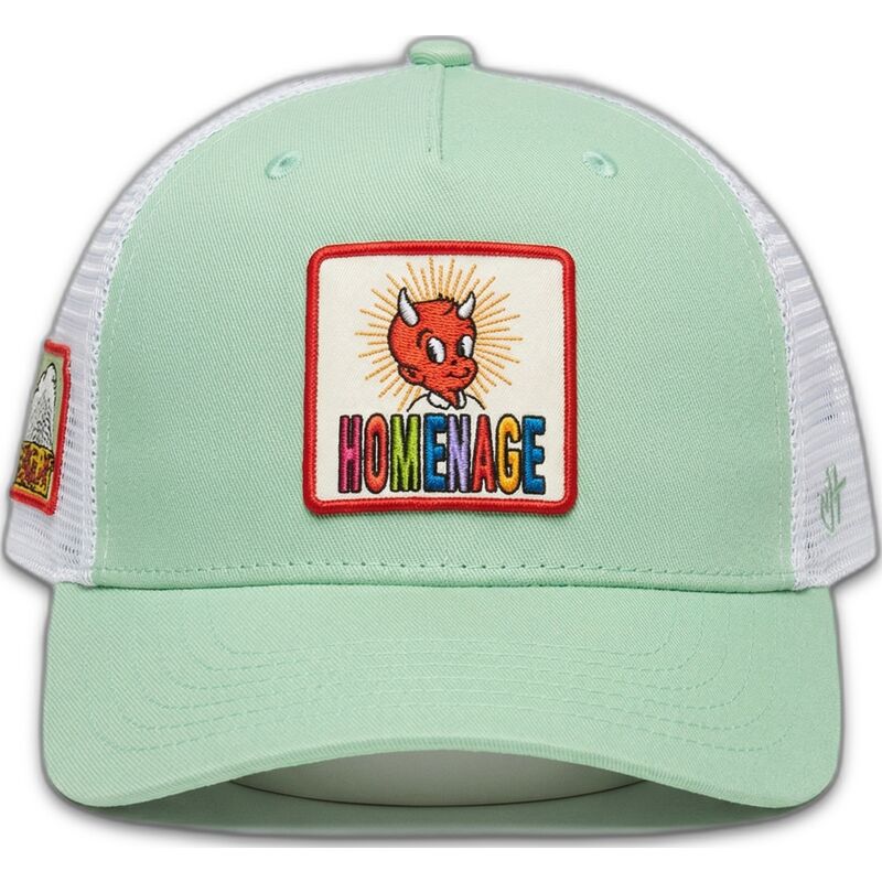 ljusgron-och-vit-trucker-keps-childhood-fun-the-trucker-fran-homenage