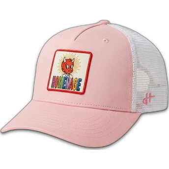 Čepice zaoblená růžová snapback The Trucker Childhood Fun The Homenage