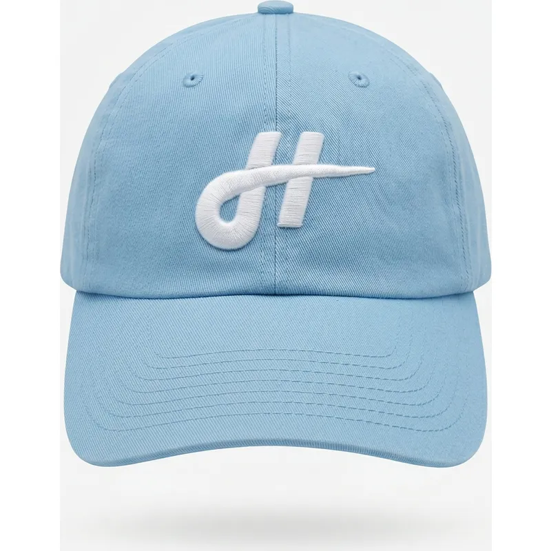 homenage-curved-brim-merch-merchandising-the-90s-light-blue-adjustable-cap