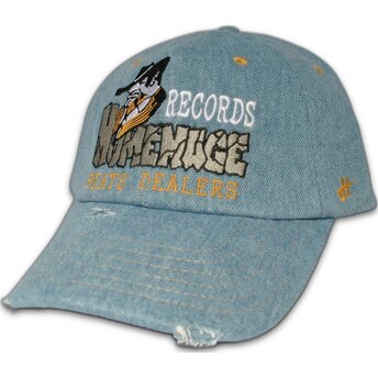 Gorra curva azul ajustable Denim Records Music Shapes Identity The 90s de Homenage