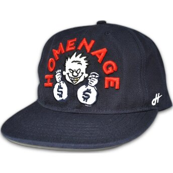 Čepice rovná námořnická modrá snapback Money Music Shapes Identity The Snap Homenage