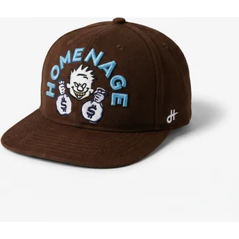 Braune Flatcap Snapback Money Music Shapes Identity The Snap von Homenage