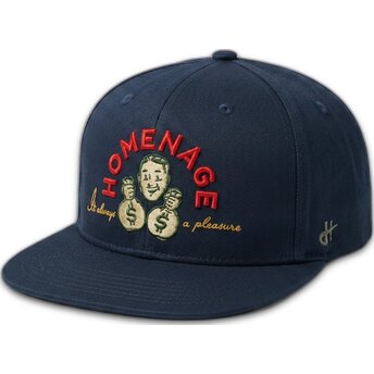 Čepice zaoblená námořnická modrá snapback Money Music Shapes Identity The Snap Homenage