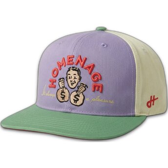 Čepice zaoblená vícebarevná snapback Money Music Shapes Identity The Snap Homenage