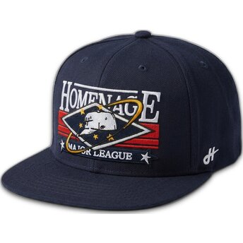Platt keps marinblå snapback Game Sport The Snap från Homenage