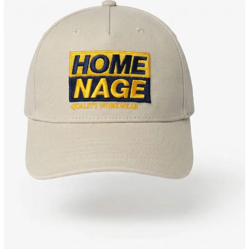 homenage-curved-brim-decker-workwear-the-retro-beige-snapback-cap