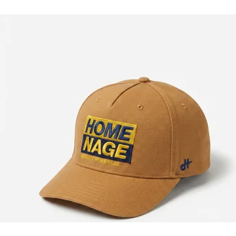 Braune gebogene Snapback-Kappe Decker Workwear The Retro von Homenage