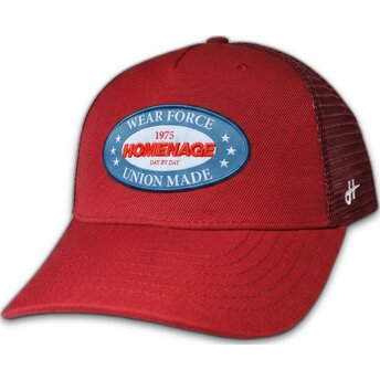 Röd truckerkeps Union Workwear The Trucker från Homenage