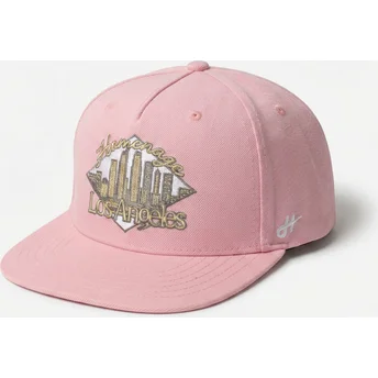 Flache rosa Snapback-Kappe LASKY Skylines The Retro von Homenage