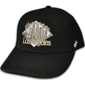 Svart böjd snapback-keps LASKY Skylines The Retro från Homenage