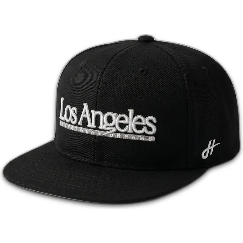gorra-plana-negra-snapback-los-angeles-skylines-the-snap-de-homenage