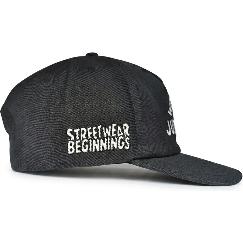 schwarze-gebogene-snapback-kappe-just-kids-the-retro-von-homenage