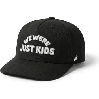 Schwarze gebogene Snapback-Kappe Just Kids Outline The Retro von Homenage