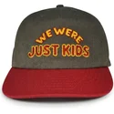 homenage-curved-brim-just-kids-the-retro-grey-and-red-snapback-cap