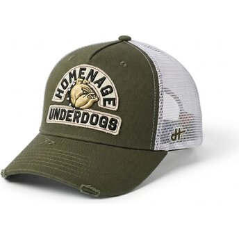 Čepice zaoblená zelená snapback The Trucker Underdogs The Homenage