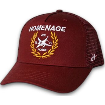 Cap zaoblená red snapback The Trucker Homenage