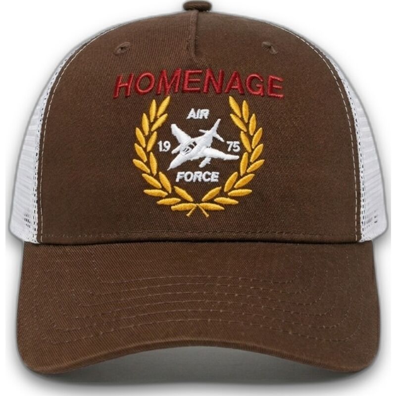 morkbrun-och-vit-trucker-keps-jet-military-surplus-the-trucker-fran-homenage
