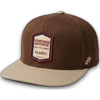 Cap rovná brown snapback The Retro Homenage