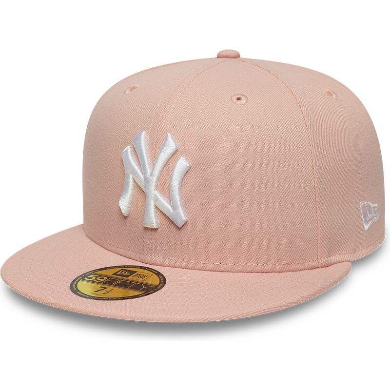gorra-plana-rosa-ajustada-59fifty-league-essential-de-new-york-yankees-mlb-de-new-era