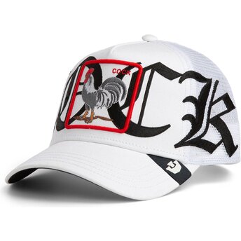 Čepice zaoblená bílá snapback Old English Cock The Farm Goorin Bros.