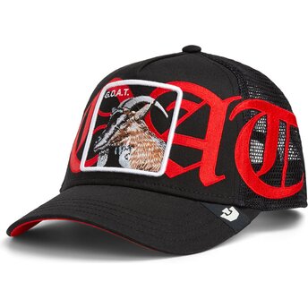 Čepice zaoblená žádné zvíře černá snapback cabra Old English Goat The Farm The Farm de Goorin Bros.