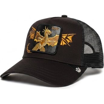 Čepice zaoblená žádné zvíře černá snapback dragón Wings Fury The Farm The Farm de Goorin Bros.