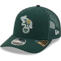 grune-trucker-kappe-9seventy-stretch-snap-evergreen-der-oakland-athletics-mlb-von-new-era