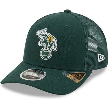 Cap zaoblená green snapback 9SEVENTY Stretch Snap Evergreen Oakland Athletics MLB New Era