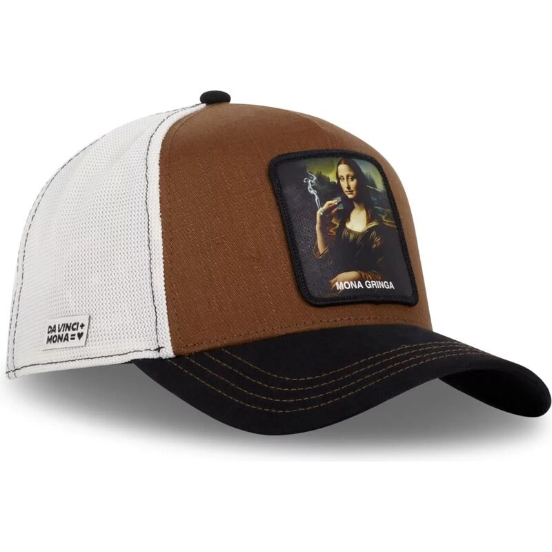 cepice-zaoblena-hneda-snapback-art-gringa-mona-lisa-celebrity-capslab cepice-zaoblena-hneda-snapback-art-gringa-mona-lisa-celebrity-capslab