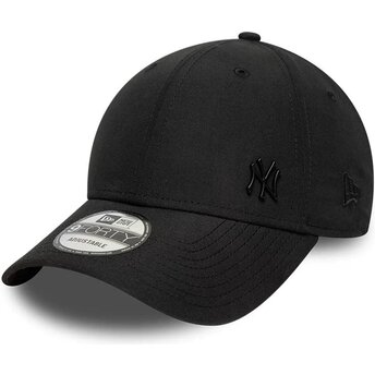 Schwarze verstellbare Curved Cap 9FORTY Tonal Flawless der New York Yankees MLB von New Era