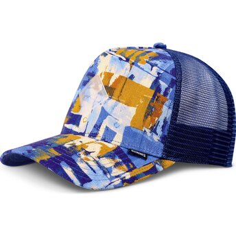 Čepice zaoblená modrá snapback HFT PatternAbstract Djinns