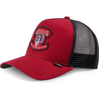 Čepice zaoblená červená snapback HFT OctoGrape Djinns