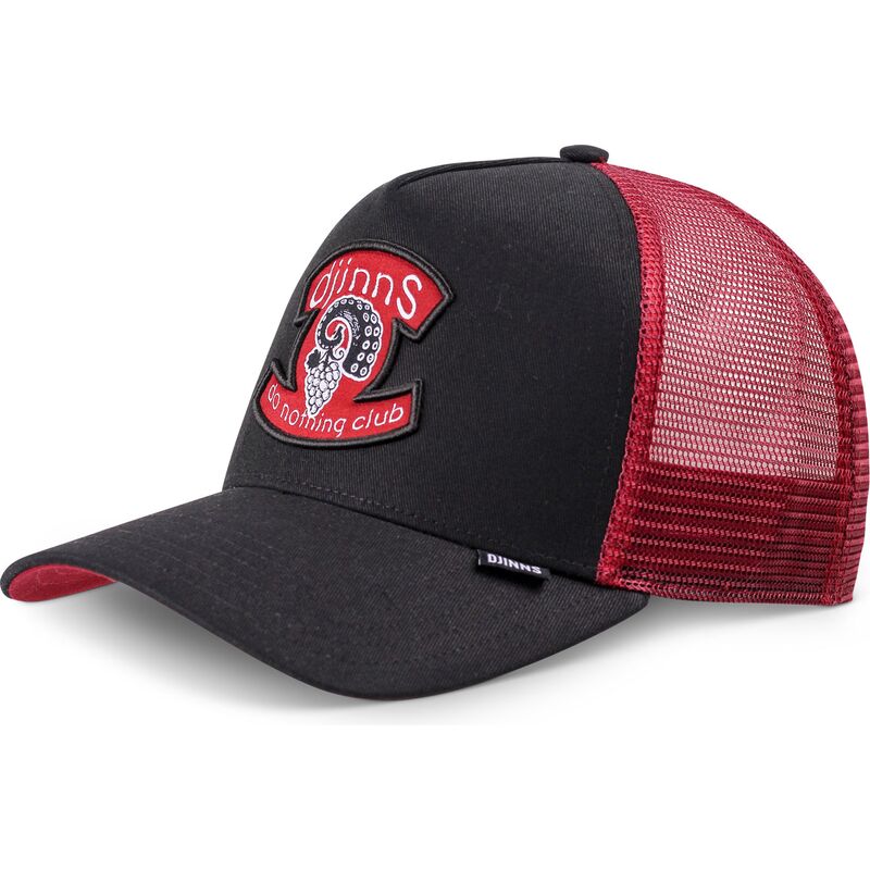 schwarze-und-rote-hft-octogrape-trucker-cap-von-djinns