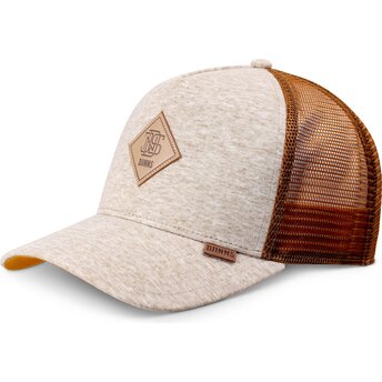 Cap zaoblená beige snapback Djinns