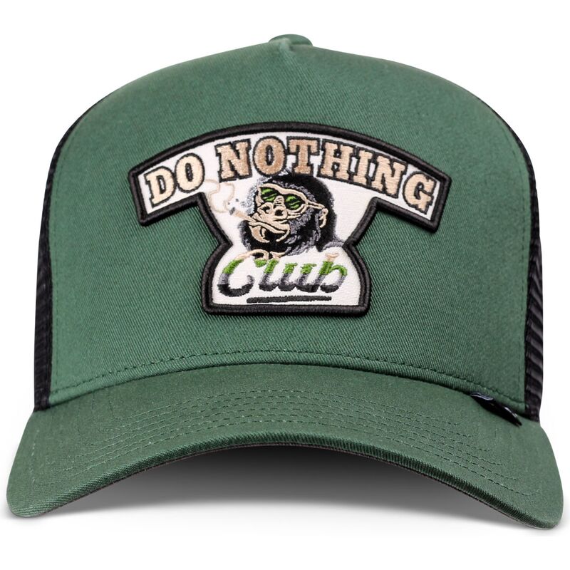cepice-zaoblena-zadne-zvire-zelena-snapback-hft-do-nothing-club-gorilla-djinns