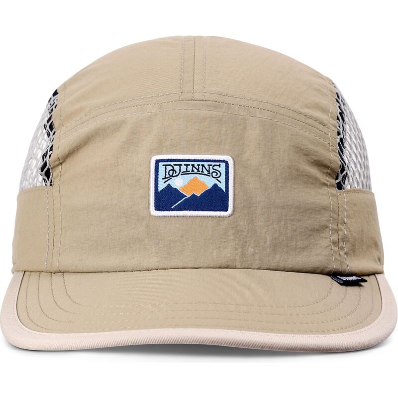 djinns-flat-brim-soft-bignet-mountain-beige-adjustable-trucker-hat