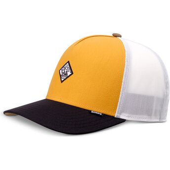 Čepice zaoblená vícebarevná snapback HFT MoBeSea Mustard Djinns