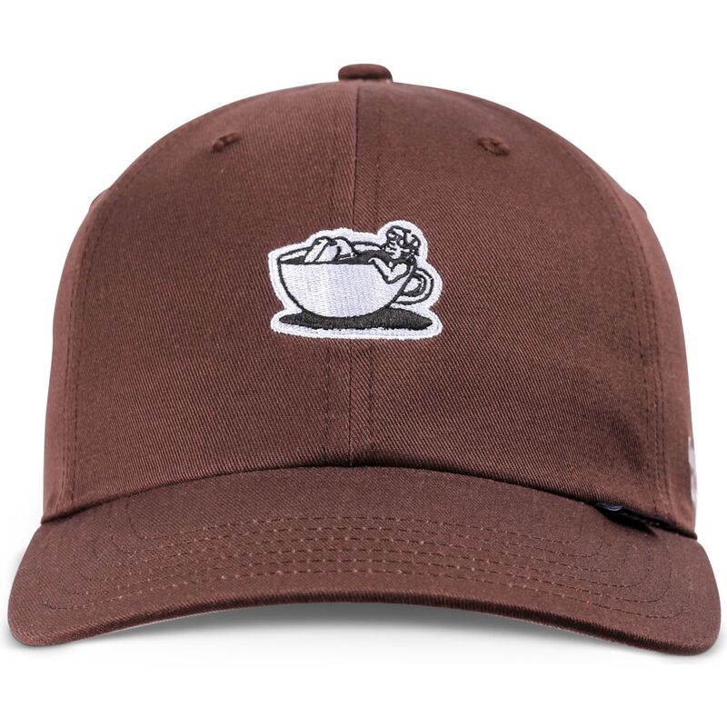 djinns-curved-brim-guy-in-a-cup-brown-adjustable-cap