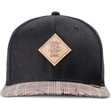 schwarze-und-graue-flatcap-snapback-crinklecheck-rev-von-djinns