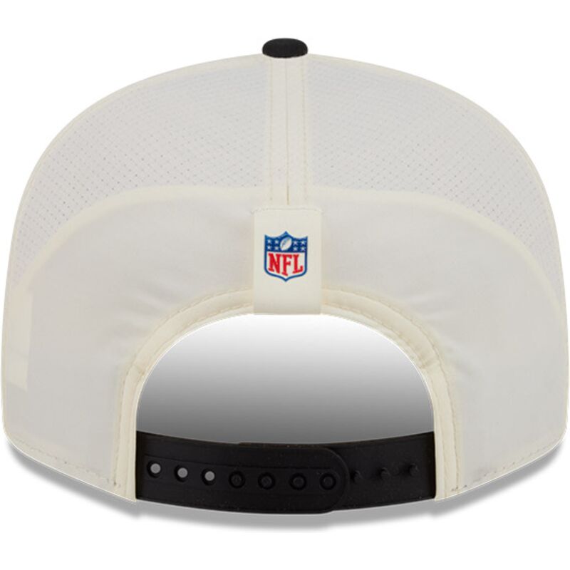 new-era-flat-brim-9fifty-training-pack-2026-las-vegas-raiders-nfl-beige-and-black-snapback-cap